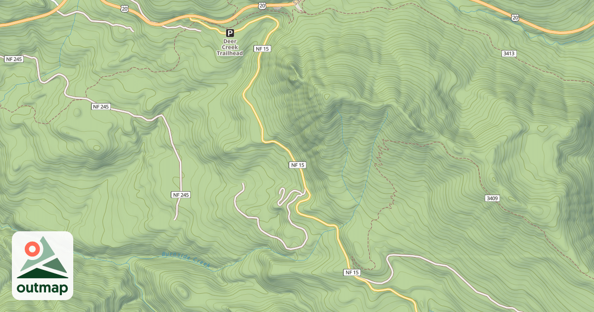 Map of BLUE RIVER