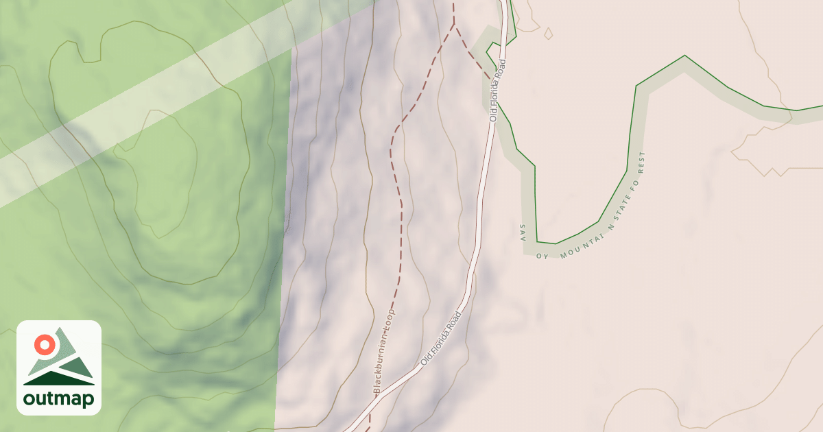 Map of Lost Pond Trail