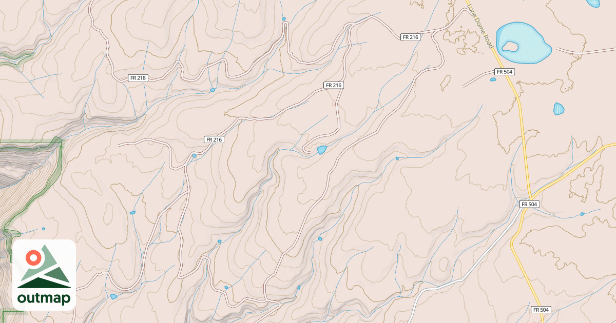 Map of COW CANYON