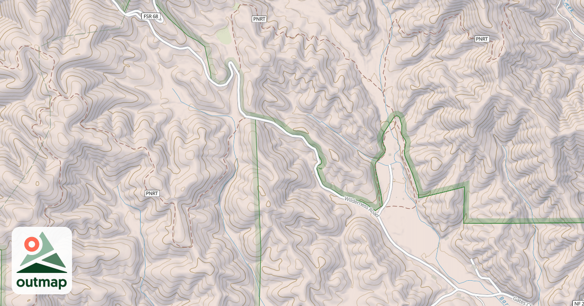 Map of HOLLY CREEK GAP