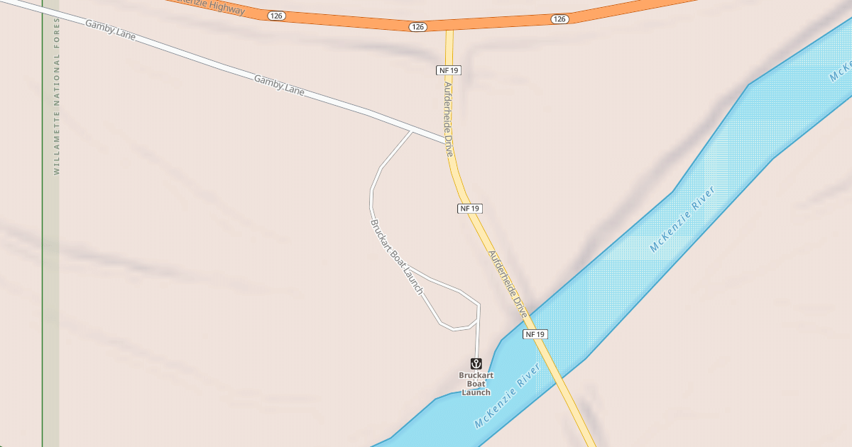 Map preview of BRUCKART BOAT LAUNCH