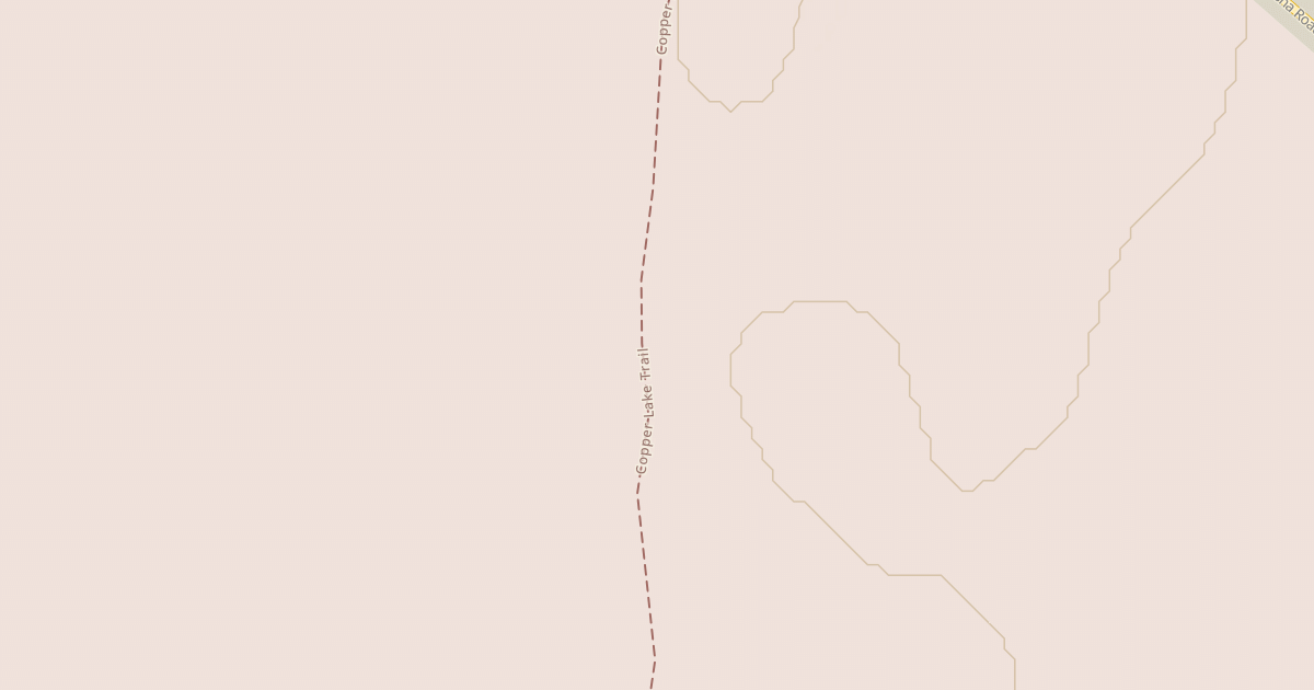 Map preview of Copper Lake Trail