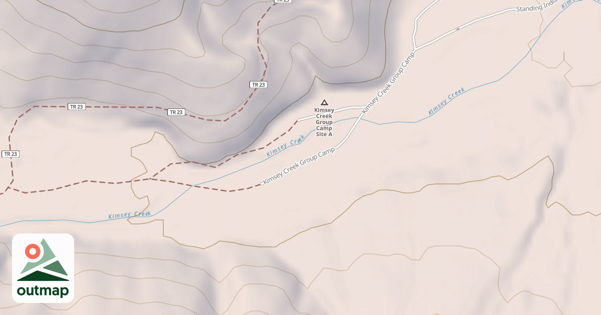 Map of KIMSEY CREEK GROUP CAMP