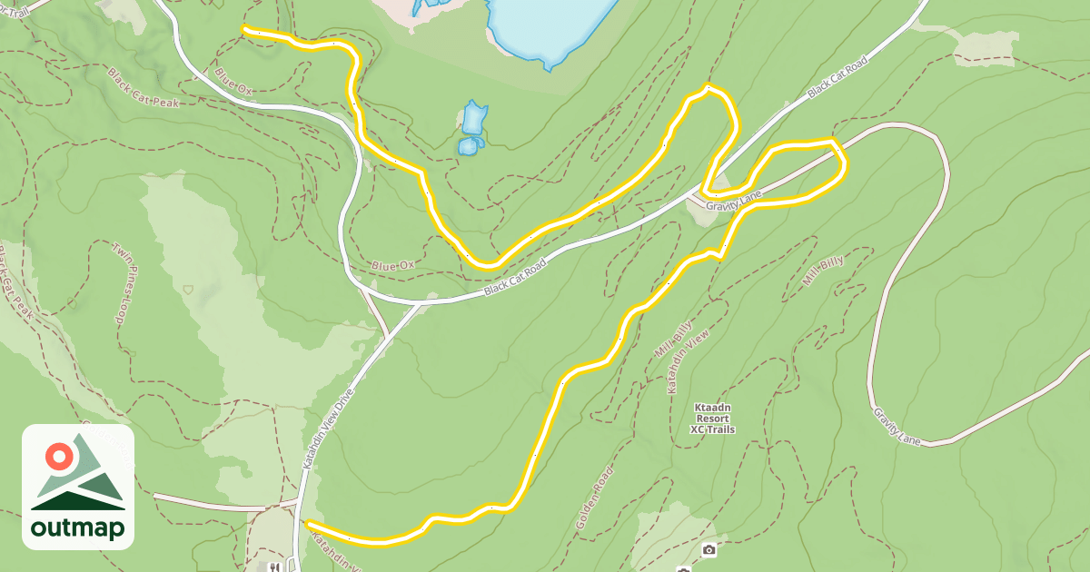 Map of Twin Pines Loop