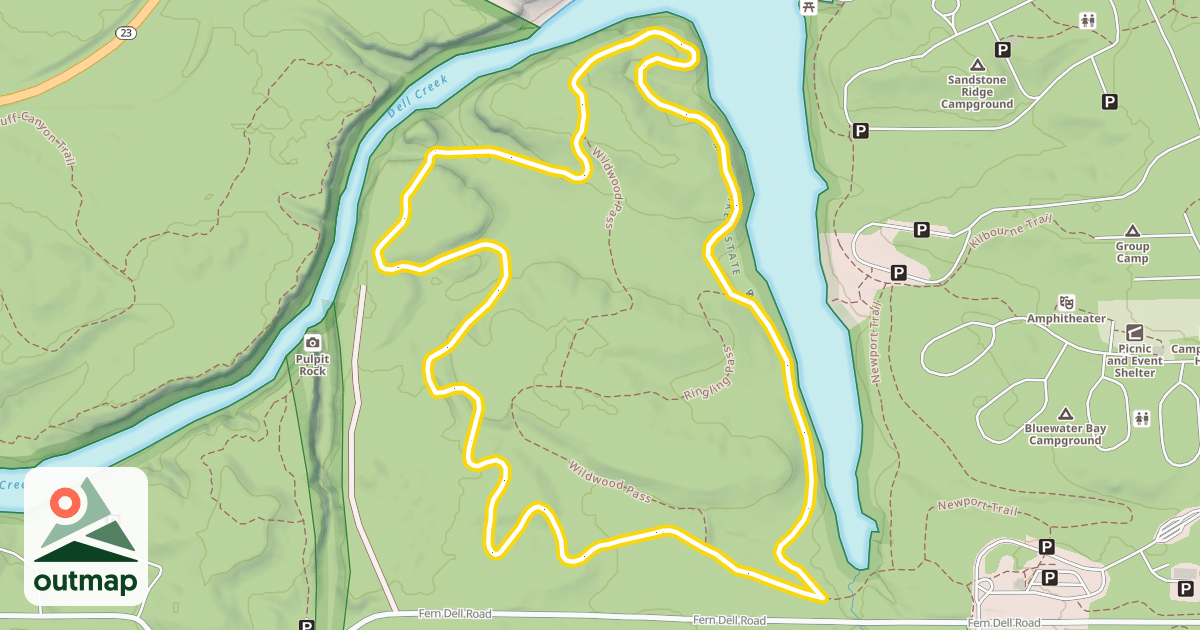 Map of Northwest Trail