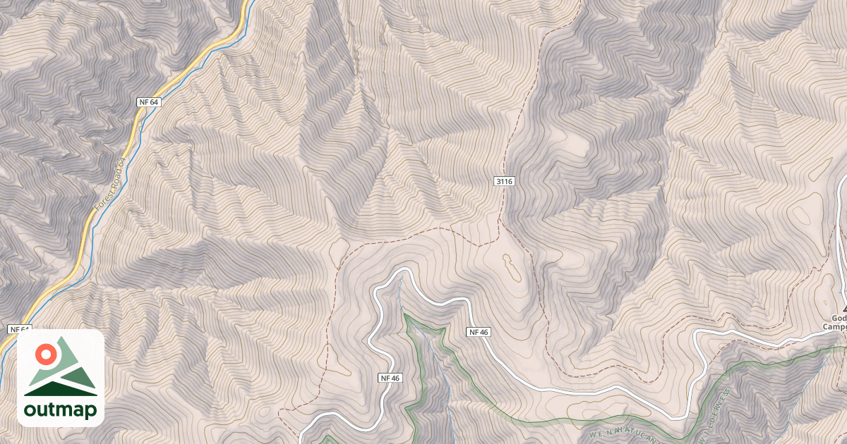 Map of Middle Point Ridge  Trail