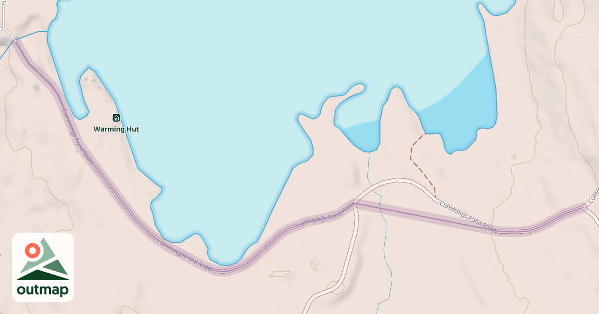 Map of Cummings Pond Road