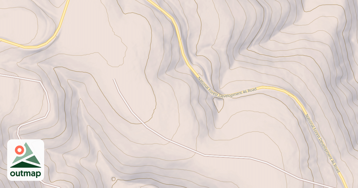 Map of USFS National Forest System Roads {001C02F0-E1DA-4DDC-98B2-5E3DBC32BFD2}