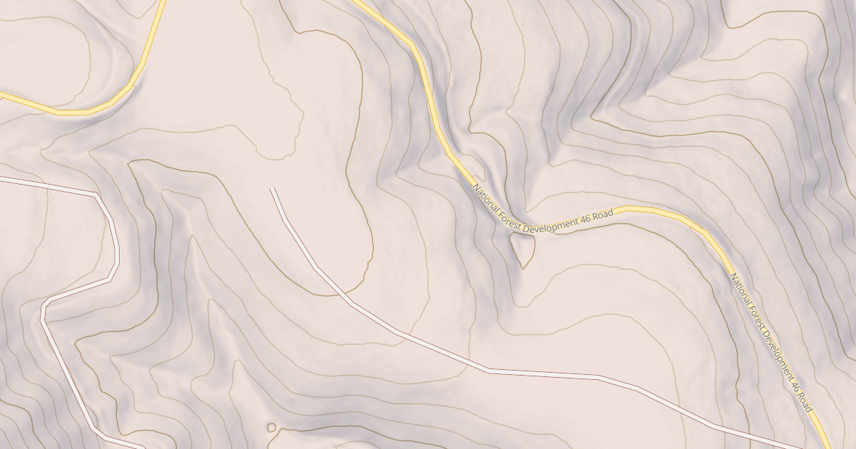 Map preview of USFS National Forest System Roads {001C02F0-E1DA-4DDC-98B2-5E3DBC32BFD2}
