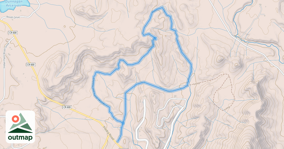 Map of Coyote Hill Trail