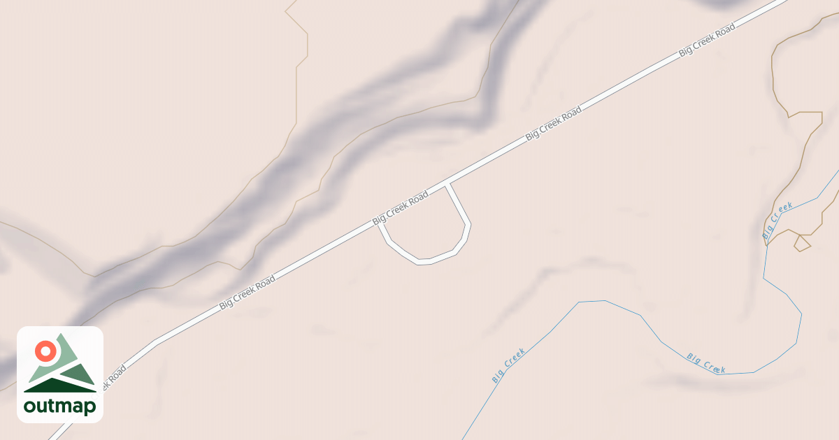Map of BIG CREEK CAMPSITE