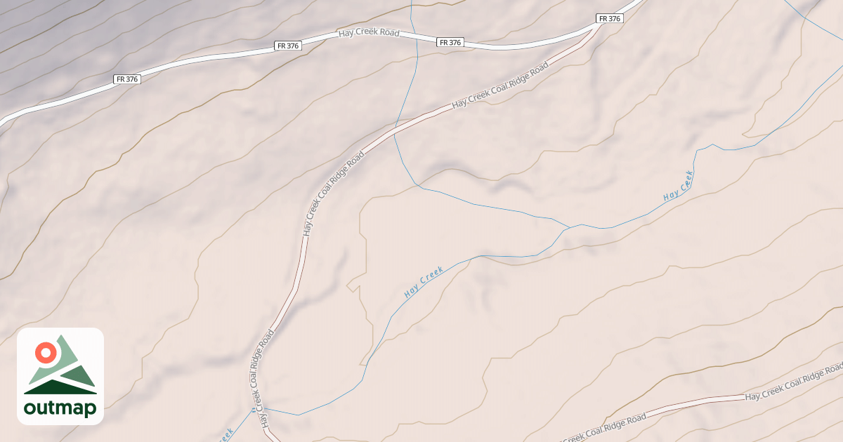 Map of HAY CREEK COAL RIDGE
