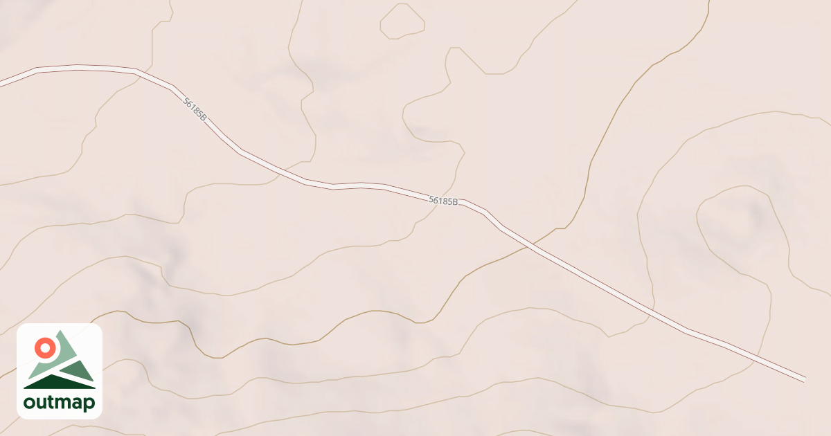 Map of COLD SPRINGS SPUR B