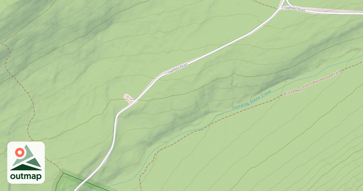 Map of Rothrock State Forest Seven Mountains Snowmobile Trails
