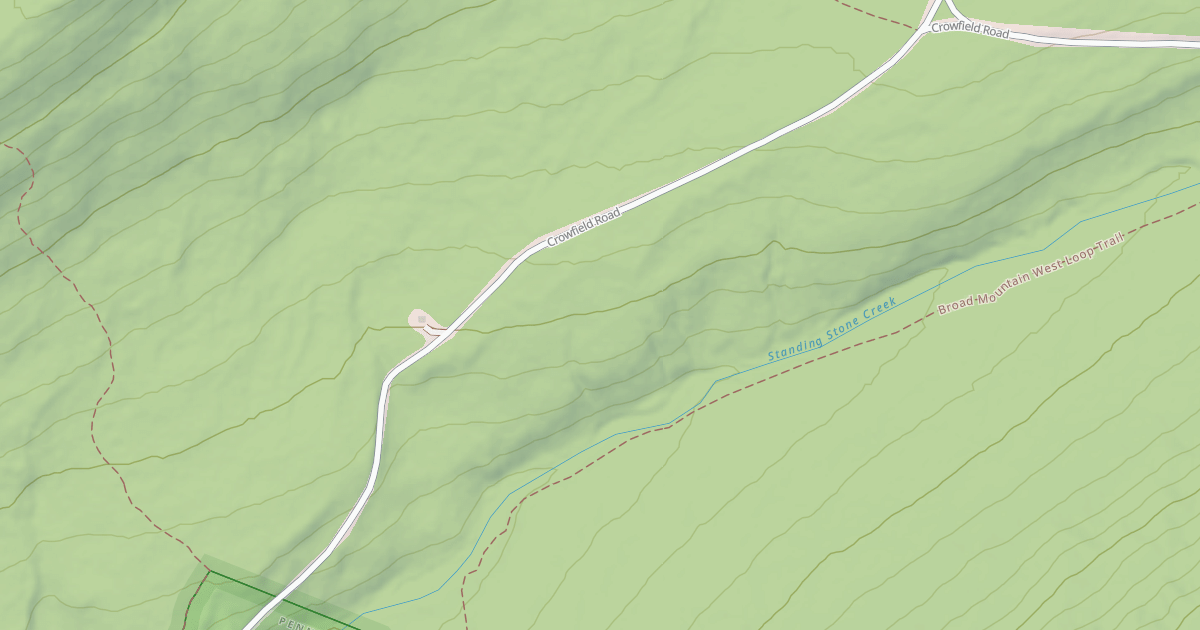 Map preview of Rothrock State Forest Seven Mountains Snowmobile Trails