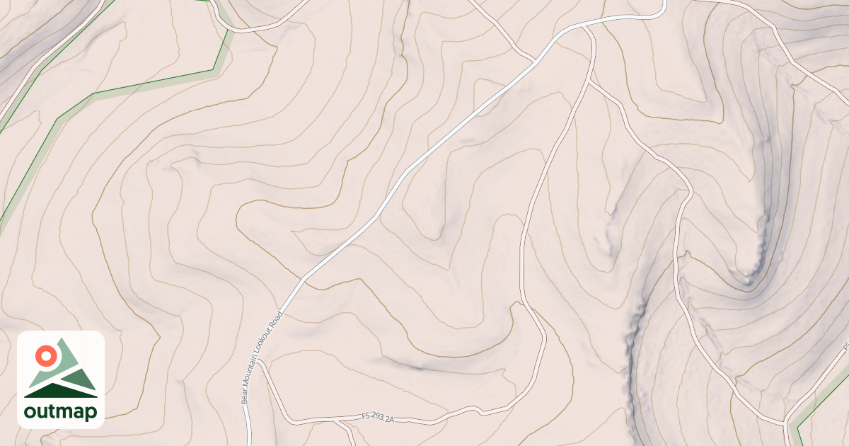 Map of BEAR MTN LOOKOUT BR 2A