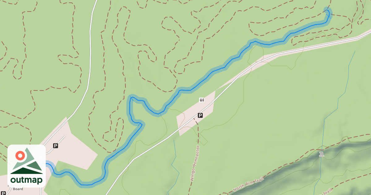 Map of Lower Great Scott Trail