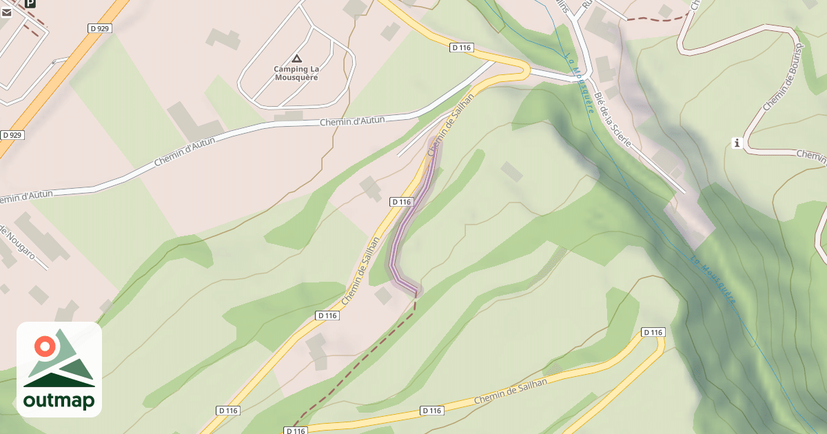 Map of Chemin de Subergaret
