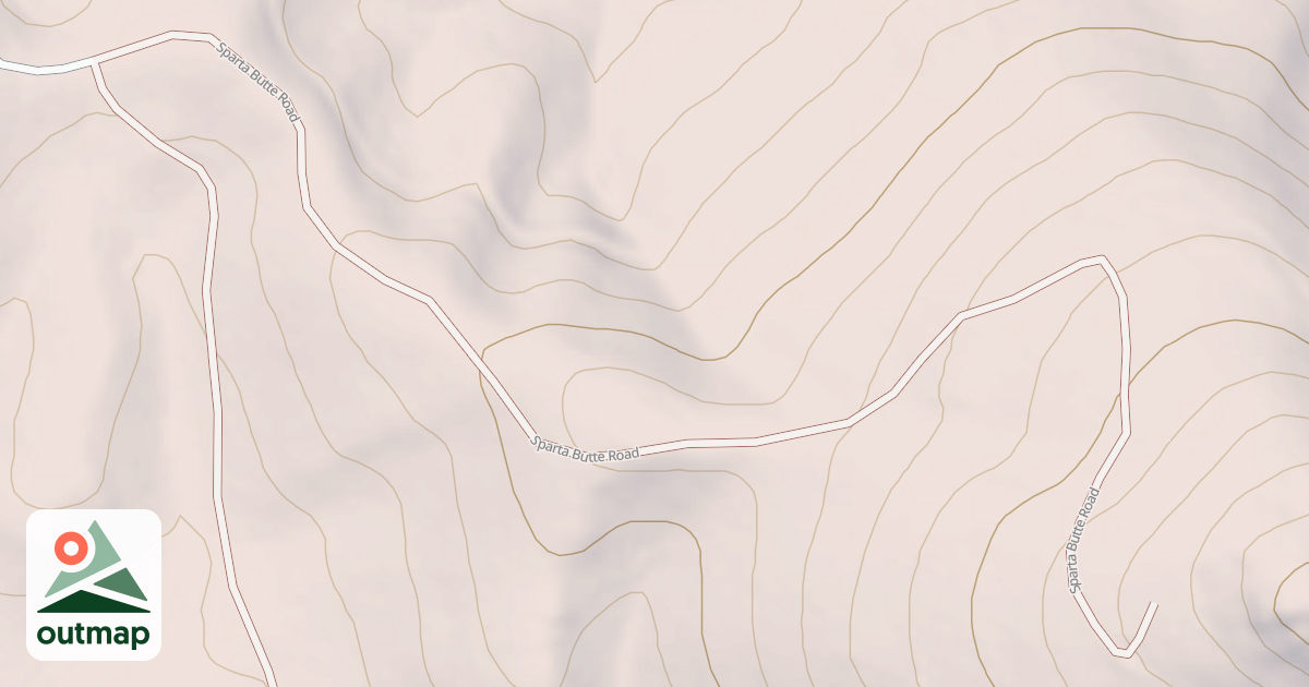 Map of SPARTA BUTTE