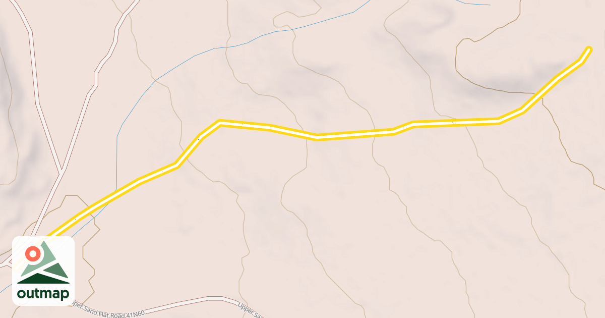 Map of Bunny Flat Loop (Sand Flat Winter Trails)