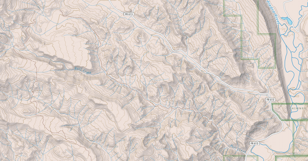 Map preview of Little Bull Creek