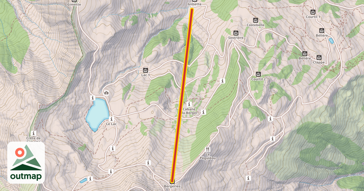 Map of TSD6 Bergeries
