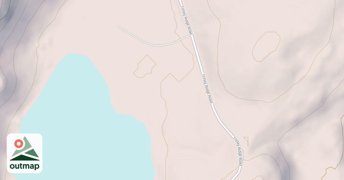 Map of BIG ROARING RIVER LAKE, SOUTH