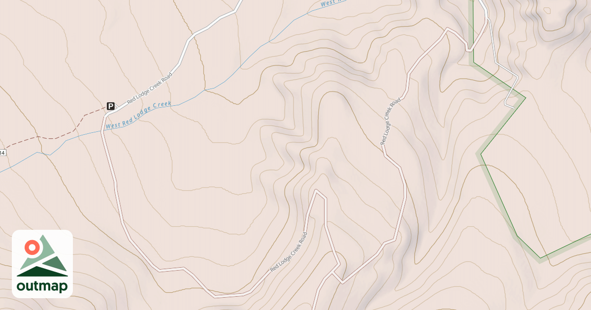 Map of RED LODGE CREEK