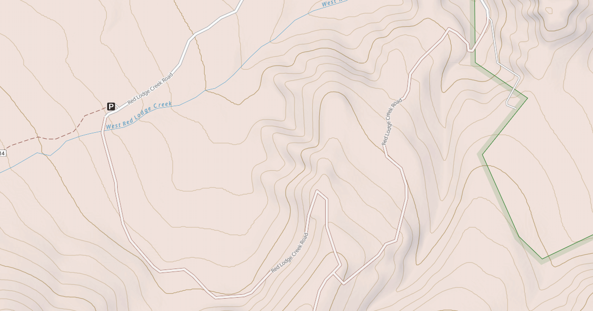 Map preview of RED LODGE CREEK
