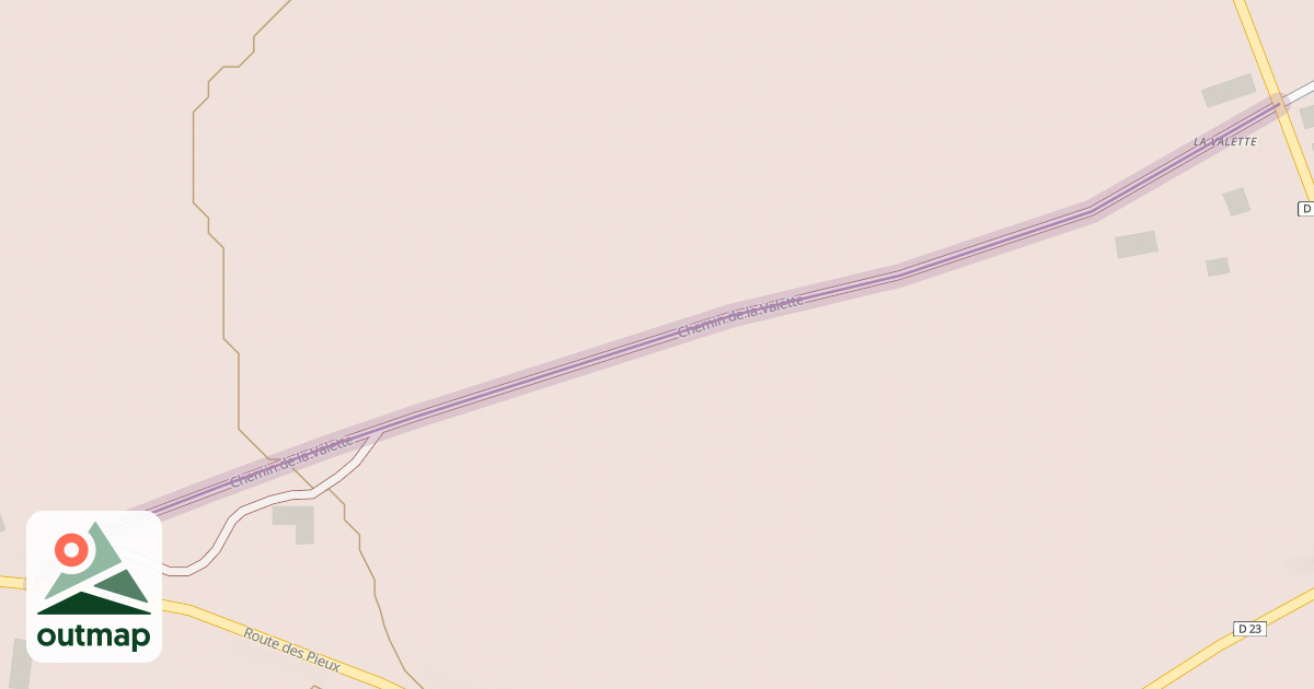 Map of Chemin de la Valette