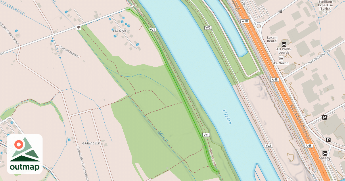 Map of Chemin de l'Isère