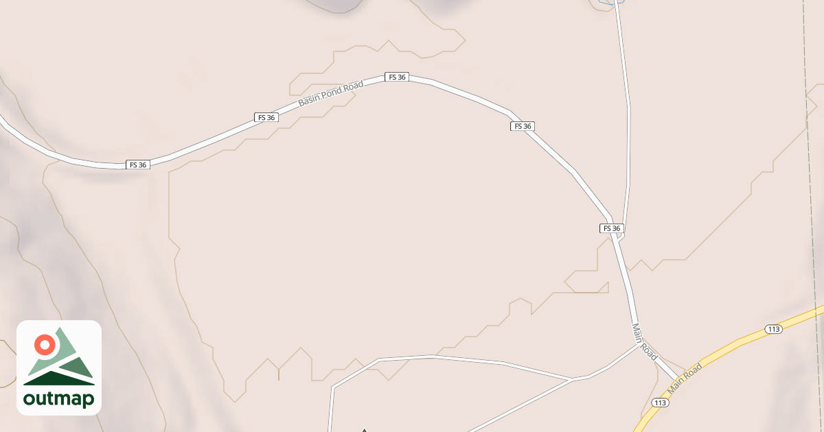 Map of BASIN POND