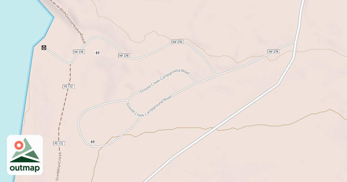 Map of GROUSE CREEK CG