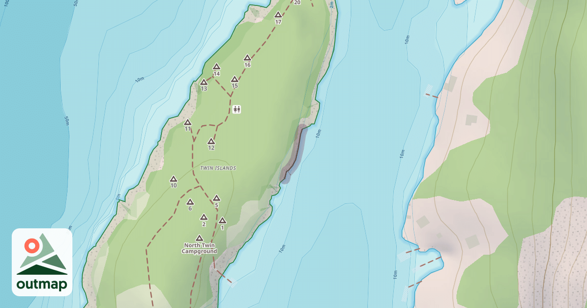 Map of Climbing Crag