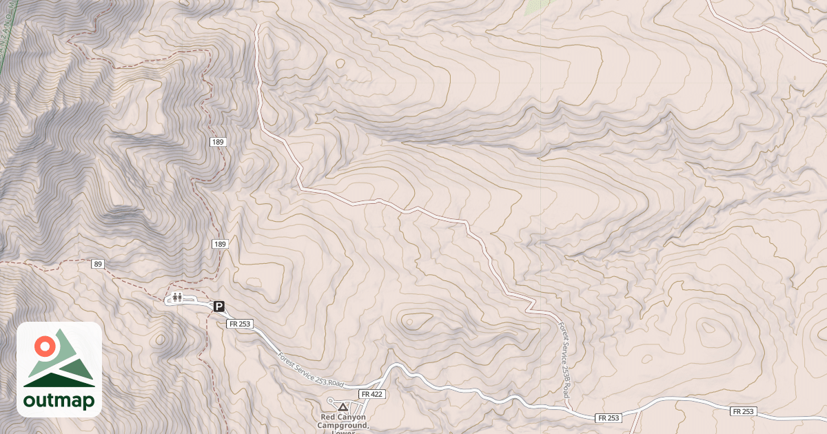 Map of USFS Motor Vehicle Use Map Roads {9ED3A45E-6606-46DF-A052-F12A1A346507}