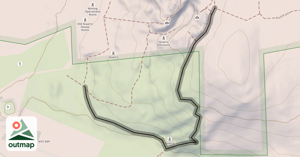 Map of Red Path