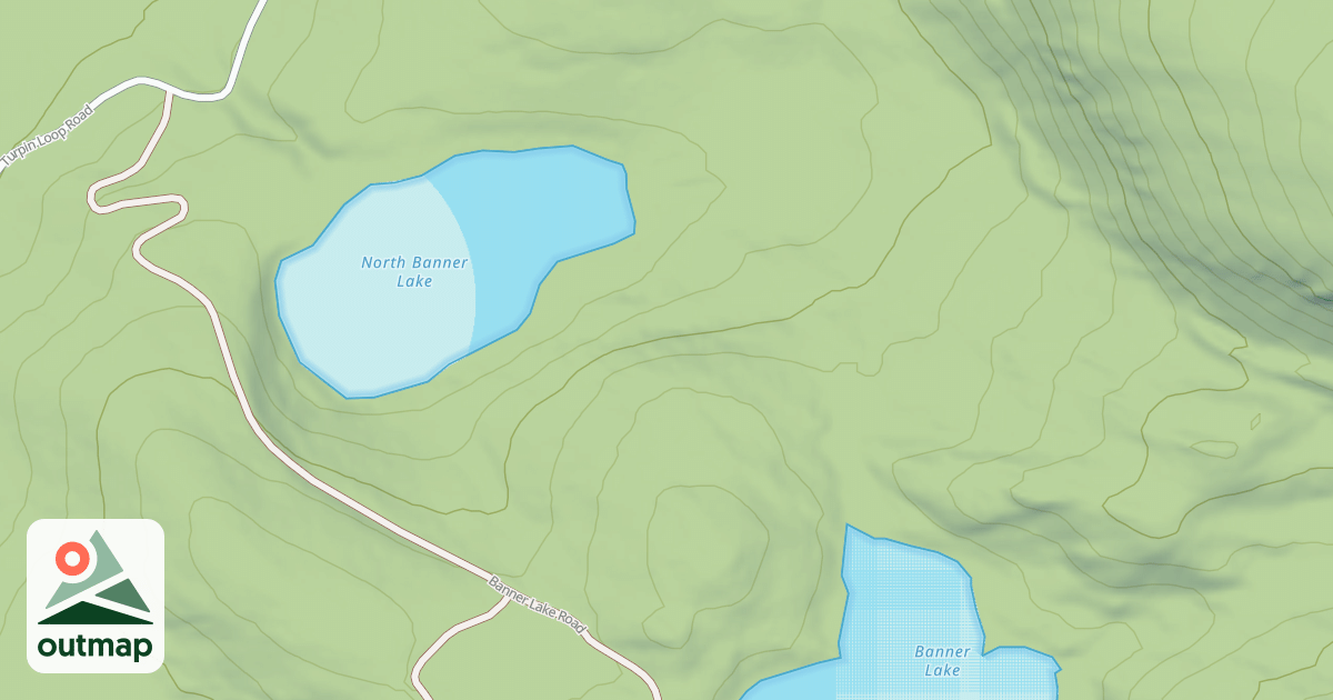 Map of BANNER LAKE SPUR 2B