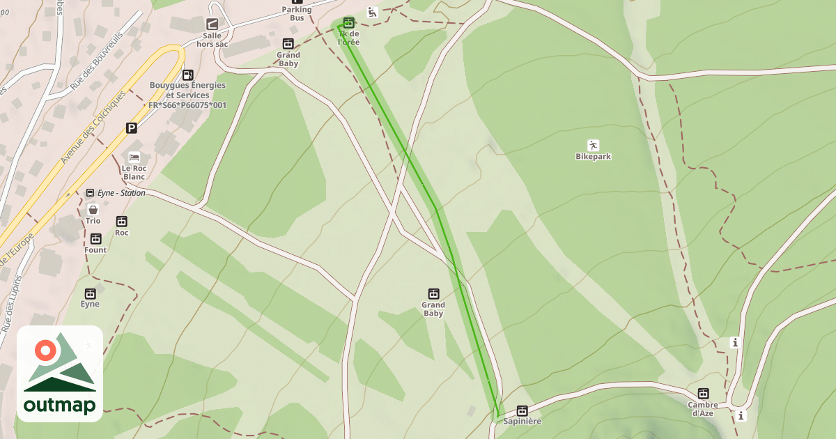 Map of La Marmotte