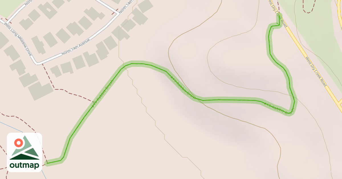 Map of Landslide Meadow Trail