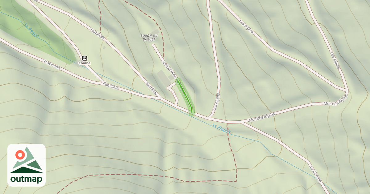 Map of Accès Buron du Baguet