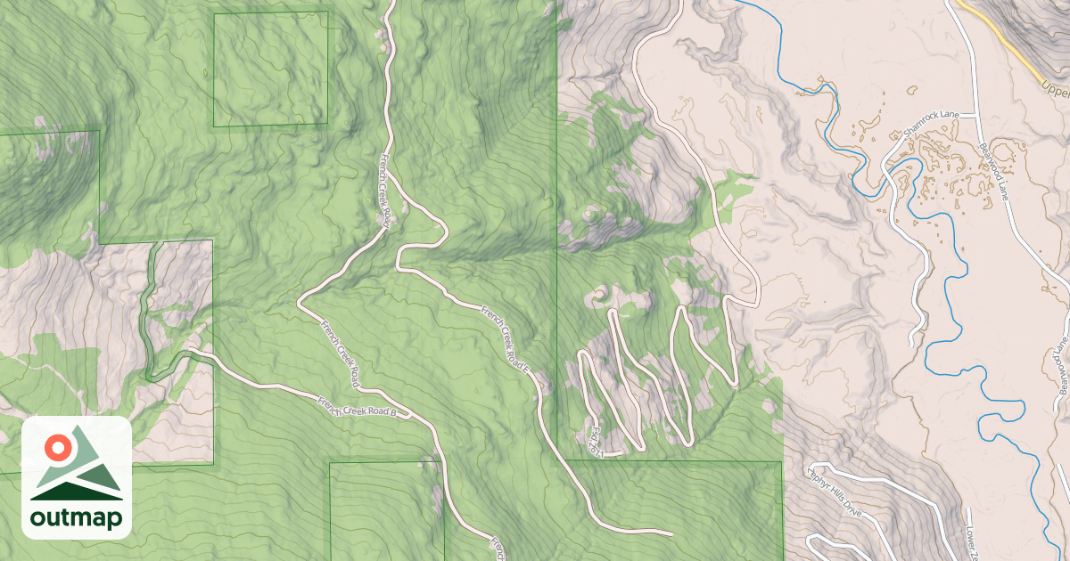 Map of FRENCH CREEK E