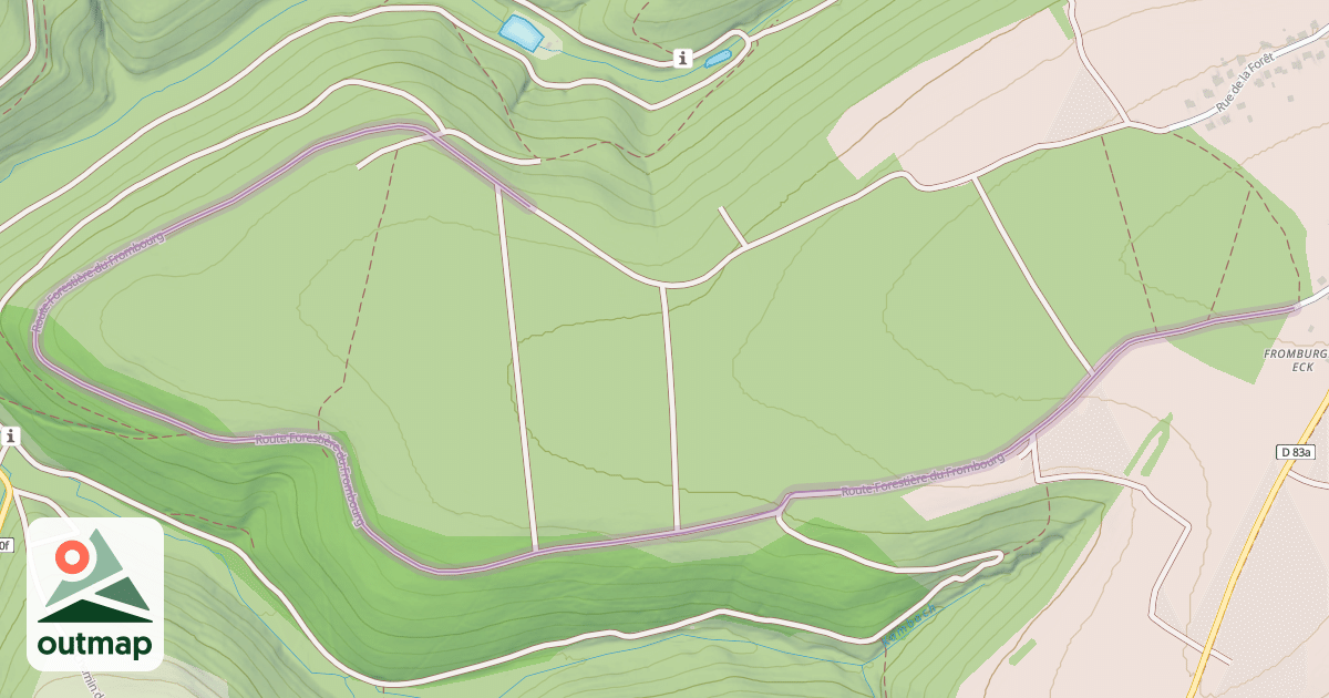 Map of Route Forestière du Frombourg