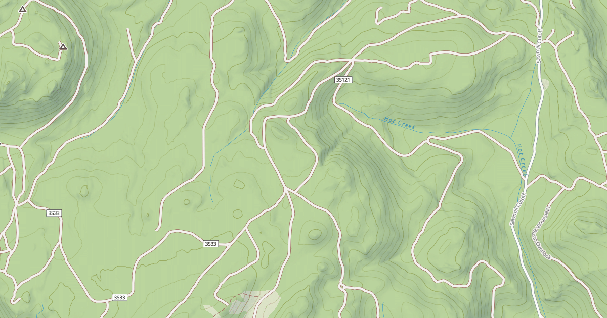Map preview of B-Inyo Craters From Sawmill Sm