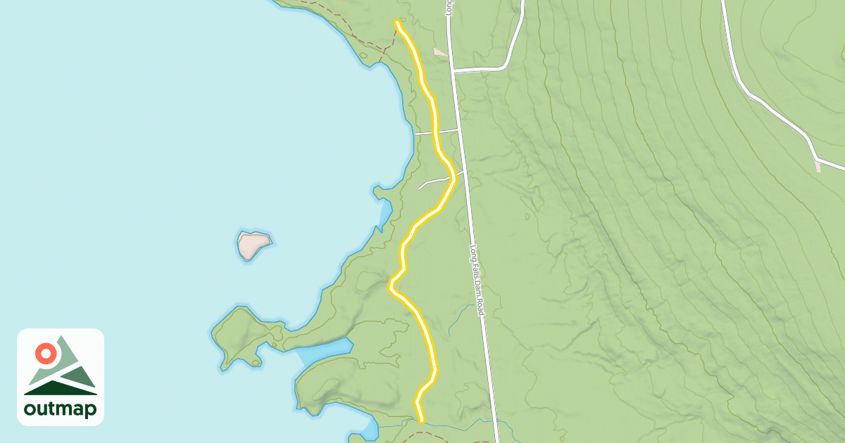 Map of Maine Hut Trail