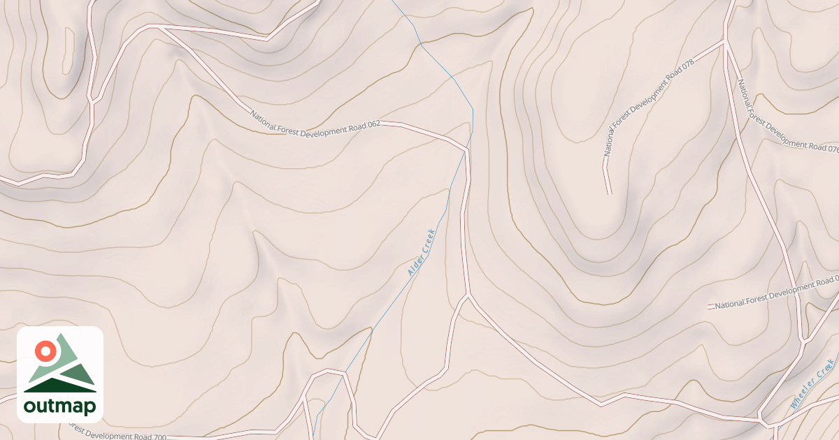 Map of USFS National Forest System Roads {B6C16656-D50C-4516-809C-26CC40B94F95}
