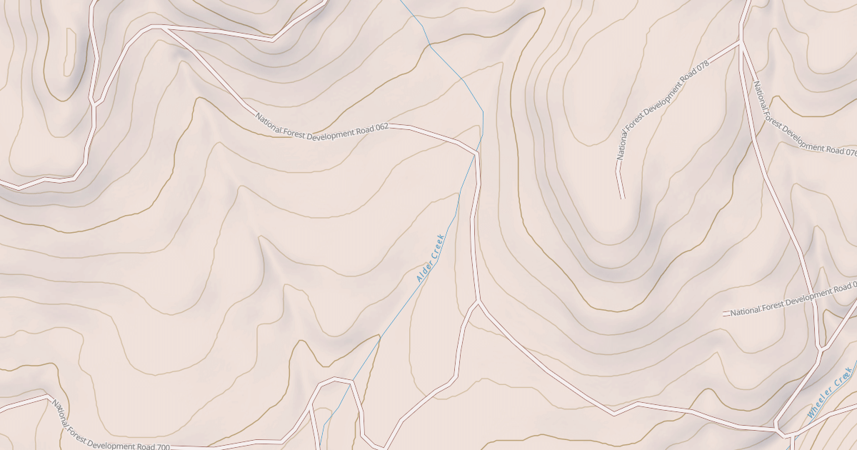 Map preview of USFS National Forest System Roads {B6C16656-D50C-4516-809C-26CC40B94F95}