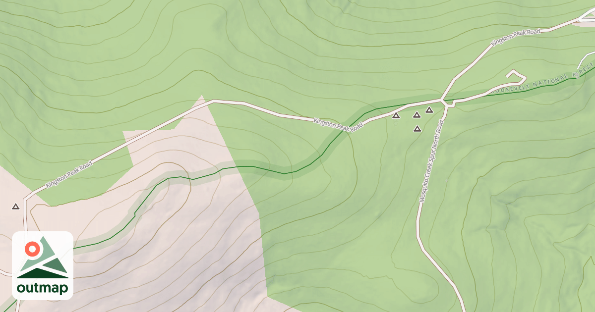Map of KINGSTON PEAK