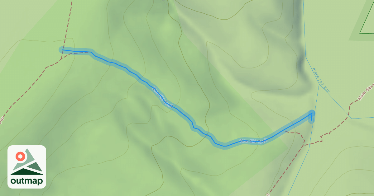 Map of One Ski Trail