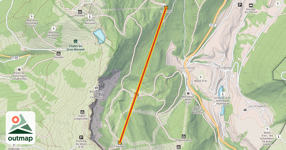 Map of Chamois