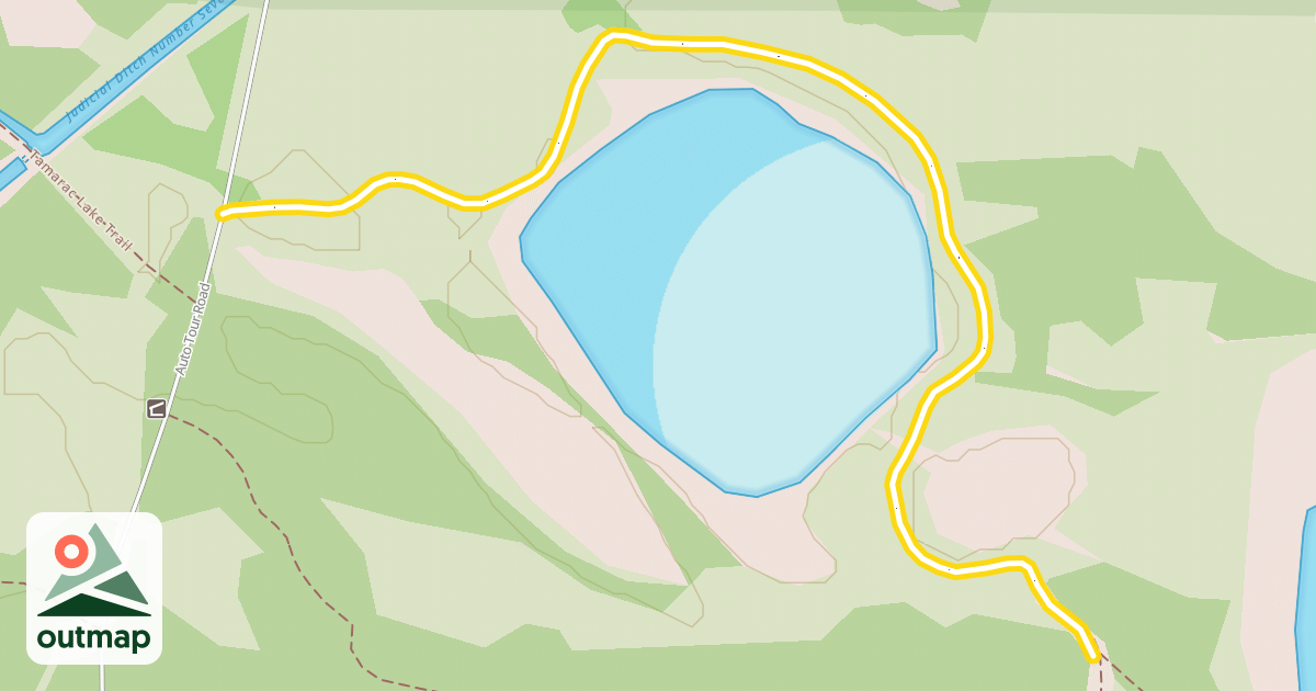 Map of Round Lake Trail